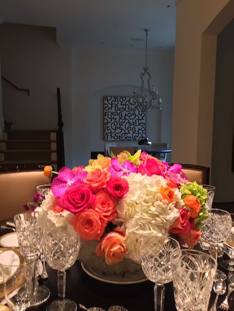 Flower Centerpiece on Table